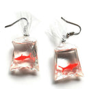 Handmade Fish Earrings Water Bag Dangle Hook Pendant Earrings Girl JewelryME