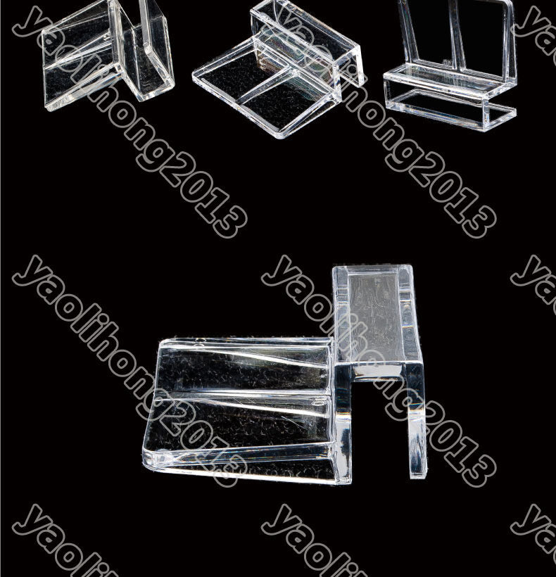 4 Pcs New Aquarium Tank Glass Cover Plastic Clip 6MM Support Holders x