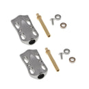 2pcs Metal Fishing Reel Handle Knobs Power Knobs DIY Replacement Parts Gray