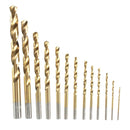 99pcs Titanium Coated High Speed Steel Serratula Drill Bit Set Tool 1.5mm -