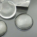 50pcs/lot 12mm Round Flat Back Clear Glass Cabochon High Quality