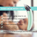 Baby Nasal Aspirator Electric Safe Nose Cleaner Oral Snot Sucker (Green)