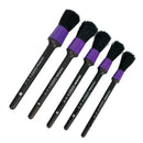 5pcs/set Car Brushes Soft Bristle A/C Dashboard Wheel Rim Detailing Brushes