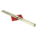 Stainless Steel Ruler Positioning Block Woodworking Line Locator with Metric