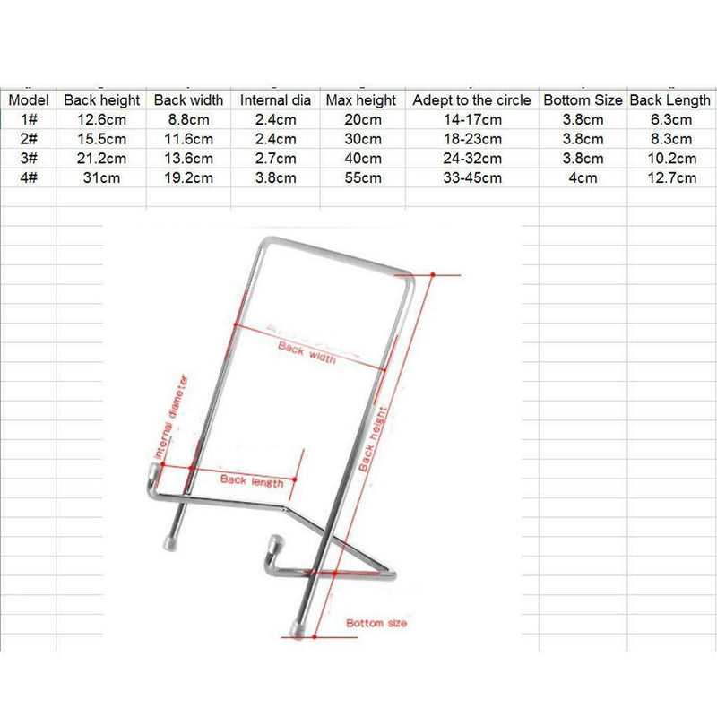 Heavy Duty Desktop Rack Display Easel Stand Book Bowl Picture Photo Holder_L