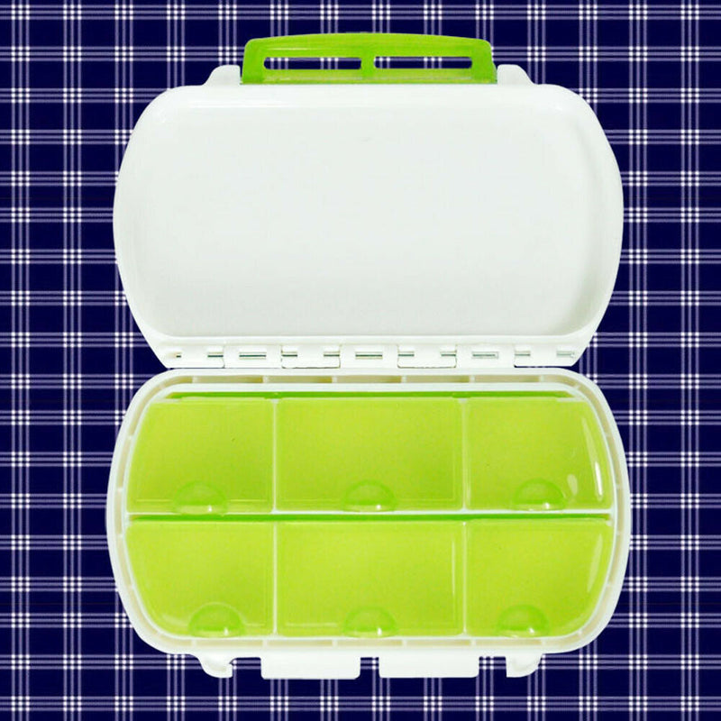 Portable 6 Ss Mini Cross Medicine Drug Box Case Organizer For Travel