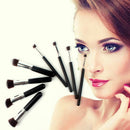 8pcs Facial Makeup Brush Powder Foudation Eyebrow Lip Eyeliner Brush Tool