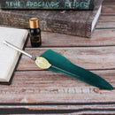 English Calligraphy Feather Dip Pen Writing Ink Set Stationery Gift Case