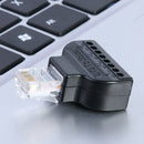 RJ45 Ethernet Male to 8 Pin AV Screw Terminal Adapter for Cat7 Cat6 Cat5