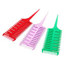 Salon Professional Fish Bone Shape Hair Comb Hair Dyeing Sectioning Comb