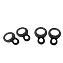 4 PIECE TIE DOWN STRAP RING MOTORCYCLE DIRTBIKE STREET ATV UTV (BLACK)