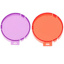 2Set Waterproof Snap-on Diving Scuba Lens Filter Underwater Housing Case