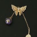 Retro Butterfly Metal Bookmark Stationery Movie Book Mark Kids Gift Golden F