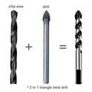 Multi Material Auger Drill Bits Set for Porcelain Ceramic Tile, Brick Wall, Q9Z2