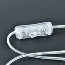 1.8m on off switch power cord for led lamp us plug transparent extension cableOZ