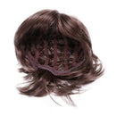 Natural Curly Wigs For Women Synthetic Short Wig With Bangs Brown E4N5