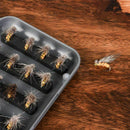 40pcs Fly Fishing Lure Bionic Hooks - High Simulation Flies Fish Bait (Yell