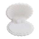 Shell Shape Velvet Pendant Necklace Jewellery Display Storage Case Xmas Gif O8C5