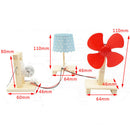 DIY Manual Crank Generator Power Lamp Science Educational Physics Teaching