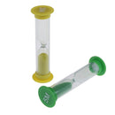 5Pcs colorful sand glass sandglass hourglass timer 30sec /1 /3 /5 /10m â„–[