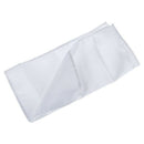 Men's Pocket Hanky Plain Color Wedding Party Square Hankerchief (White)