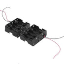 2 Pcs Black Plastic Battery Holder Case 10 x 1.5V AA J4O4