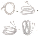 2 Pack 5050 3528 RGB LED Strip Light Extension Cable Connector Line 4 Pin