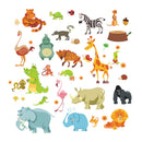Animals Wall Stickers for Kids Nursery Rooms Monkey Elephant Horse Wall  3C