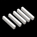 5 Pcs Unslotted Bridge Saddles Nuts Guitar Replacement Parts 52x6x9.5mm