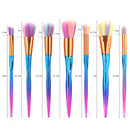 7pcs Makeup Brush Face Powder Blusher Foundation Heart Shape Brush Tool A