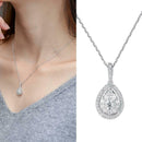 Fashion Necklace Pendant Women White Sapphire Wedding Jewlery New