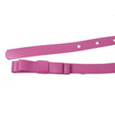 Girls Ladies Skinny Narrow Belt Double Bowknot Dress Belt-Fuchsia
