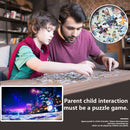 Picture Puzzles 1000 Pieces Snowman Assembling Puzzles Toys Holiday Gift