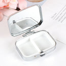 Portable Pocket Metal PillBox Medicine Storage Container Holder Organizer CaseBX