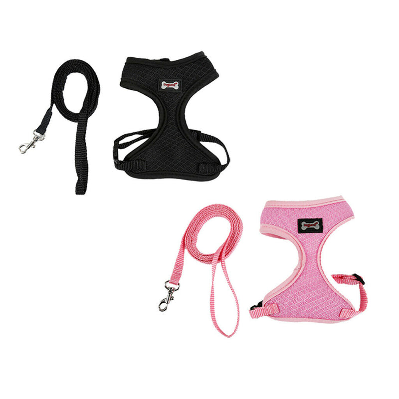 Set of 2, Pet Cat Kitten Soft & Comfy Made Well 120cm/3.94ft Leash Puppy Dog