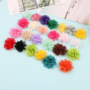 10PCS Satin flowers baby artificial flowers for headbands DIY flower hair BX