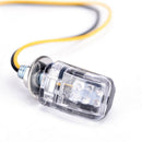 2X 6LED Motorcycle Mini Amber Turn Signal Lights Blinkers Indicators Black OZ