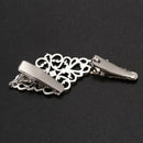 5X(Women Cardigan Sweater Blouse Pin Shawl Brooch Flower Clips Shirt Colla F5V4)