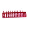 3Pcs Socket Trays 1/4 1/2 3/8 Inch SAE and Metric Socket Organizer Rail Trays