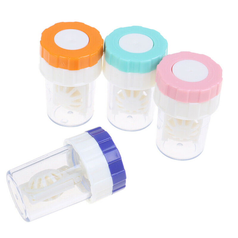 1Pc Portable Contact Lens Cleaner Case Box Manual Rotation Washer CleaninSED Ew