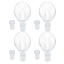 4x Transparent Fish Tank Lily Pipe