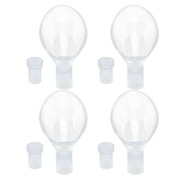 4x Transparent Fish Tank Lily Pipe