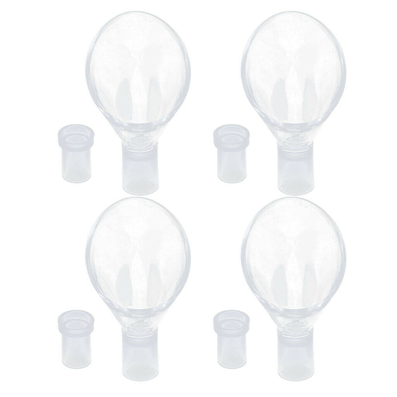 4x Transparent Fish Tank Lily Pipe