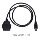 2PCS 16Pin To USB Port Charger Adapter Cable Connector Diagnostic Tools UOZ JCR