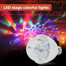 E27 RGB LED Bulb 3W Rotating Crystal Magic Ball Stage Party DJ Disco Light A