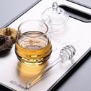 1Pc Honey Spoon Glass Honey Dipper Stick Kitchen AccessoriesS Hn