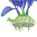 23cm Height Purple Blue Plastic Plants Ornaments for Aquarium