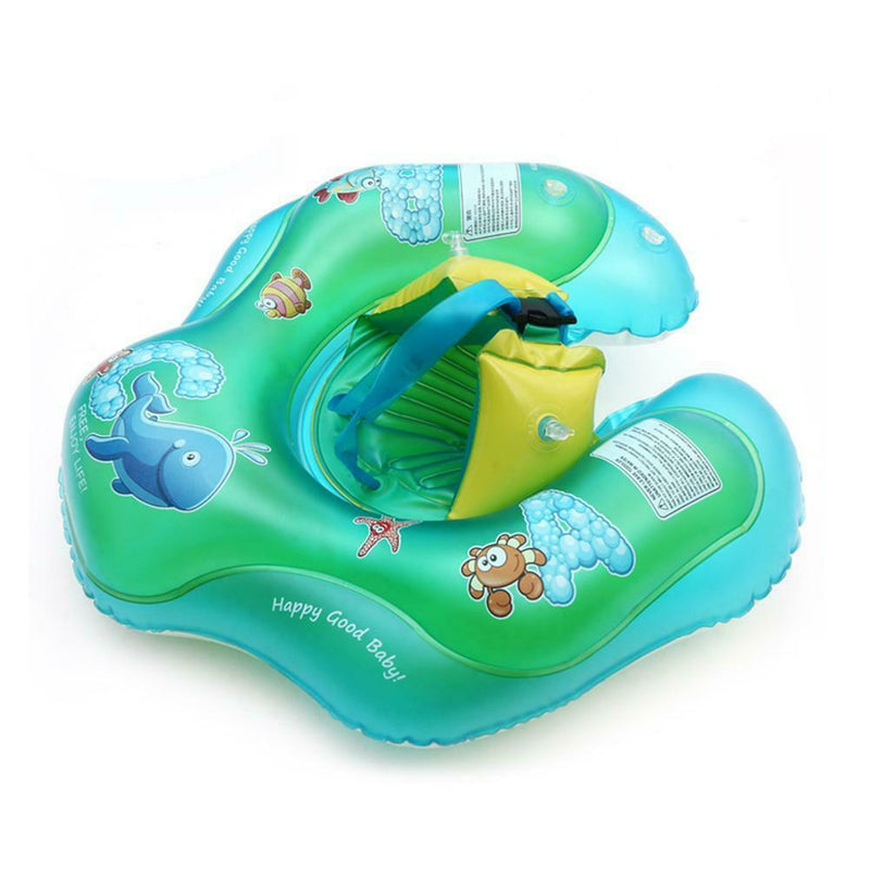 Cartoon Baby Swimming Ring Anti Rollover Portable Pool Float Swim Protector