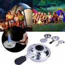 Portable Mini Outdoor Cooking Camping Stainless Steel Stove Pocket Windproo D6D7