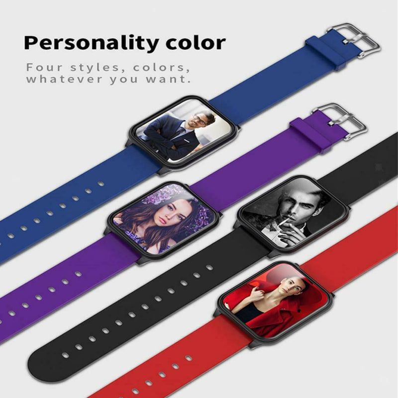 1.3in Z02 Smart Intelligent Watch Wristband Fitness Heartrate-Monitor Black